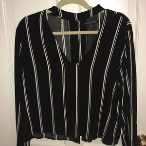Kendall & Kylie Pinstripe Blouse